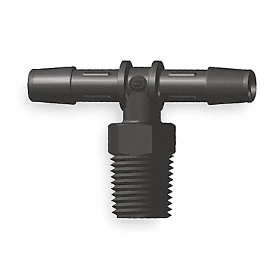 ELDON JAMES T84BN Tee Thread To Barb Nylon 1/2 In PK10