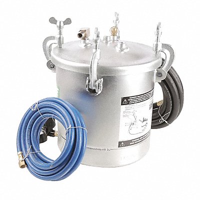 SPEEDAIRE 1ZMG5 Paint Tank 2 1/2 GalGalvanised Steel