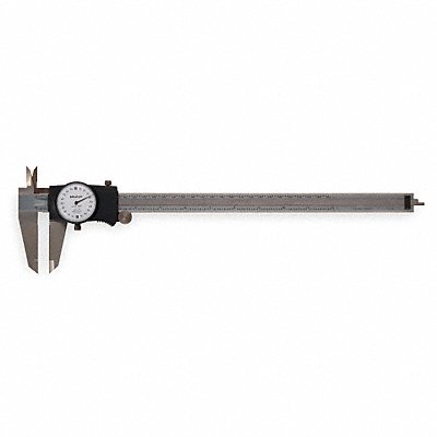 MITUTOYO 505749 Dial Caliper 12 In 0.200/Rev White Face