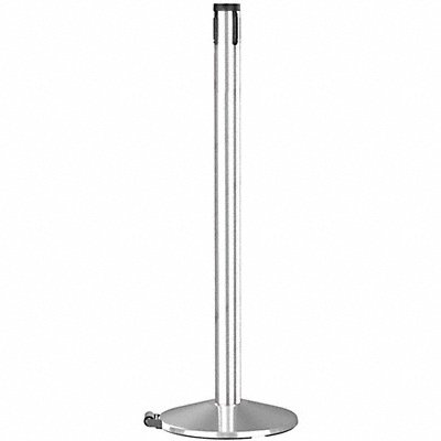 RETRACTA-BELT 304PAPCRCV Belt Barrier Receiver Post Grey Sloped