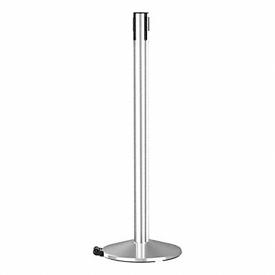 RETRACTA-BELT 334PAPCRCV Belt Barrier Receiver Post Wheels 40in H
