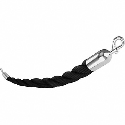 VISIONTRON 843BK72SEPC Barrier Rope 1-1/2 In x 6 ft Black