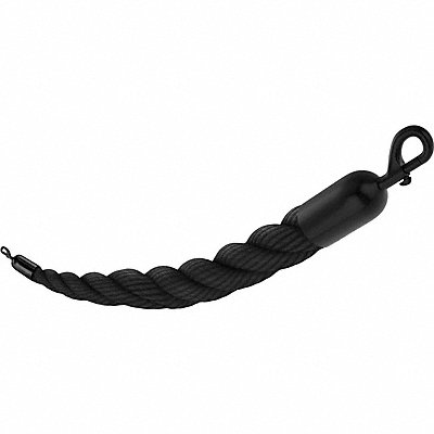 VISIONTRON 843BK72SESB Barrier Rope 1-1/2 In x 6 ft Black