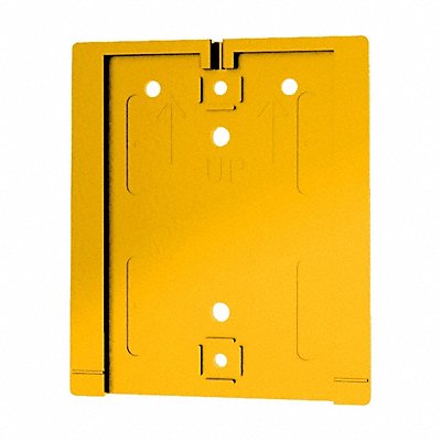 RETRACTA-BELT WP412FYW Wall Mount Plate 4 H Yellow