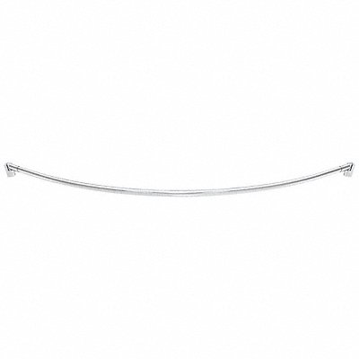 WINGITS WOCSN5SP Curved Shower Rod 57 3/4 in L Satin PK6