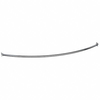WINGITS WOCONPS5NC Curved Shower Rod 60 in L Polished PK6