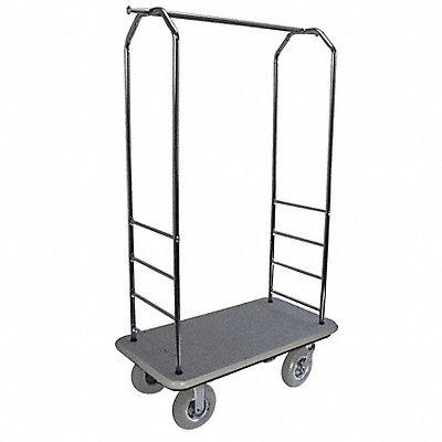 CSL 2000GY020GRY Bellman Cart Chrome Grey Carpet