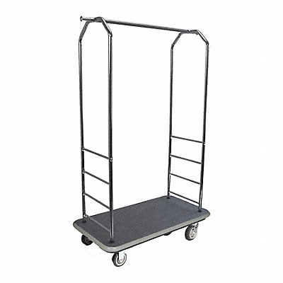 CSL 2000GY040BLK Bellman Cart Chrome Black Carpet