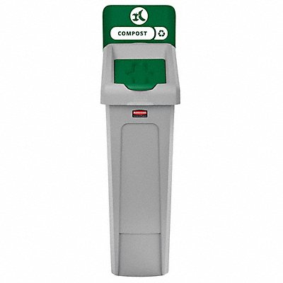 RUBBERMAID COMMERCIAL PRODUCTS 2185051 Recycling Station 23 gal 12 W Green