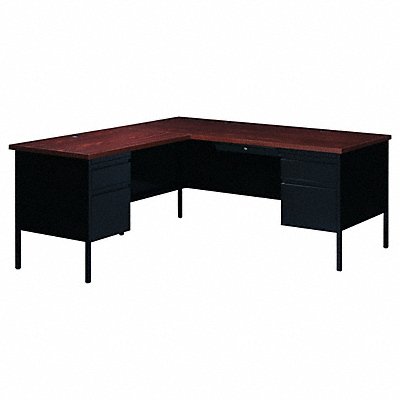 HIRSH 20453 L-Shape Desk 66 W 29-1/2 H 72 D