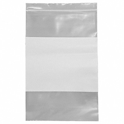 GRAINGER 5ZW45 Reclosable Poly Bag Standard PK100