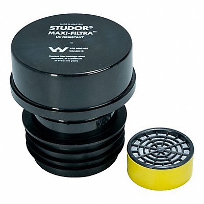 STUDOR 20297 Two-Way Vent 5 1/4 in H Black