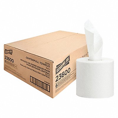 GENUINE JOE GJO23600 Centrepull Paper Towels 2-Ply White PK6