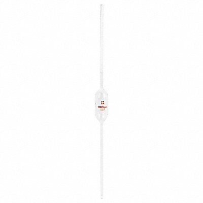 SIBATA 20401003MM Volumetric Pipette 100mL Cap 605mm PK6