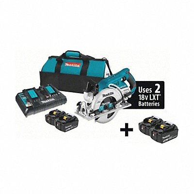 MAKITA XSR01PTBL1850B2 Cordless Circ Saw Kit 7-1/4 in Blade Dia