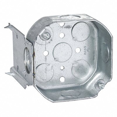 RACO 158 Octagon Box 1-1/2 D J-Brkt 1/2 Ko 4