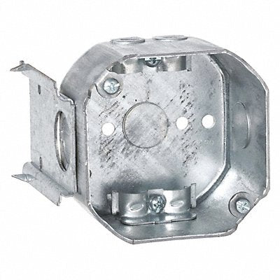RACO 176 Oct Box 2-1/8 Dp J-Brkt Nm-Clmp 1/2 Ko 4