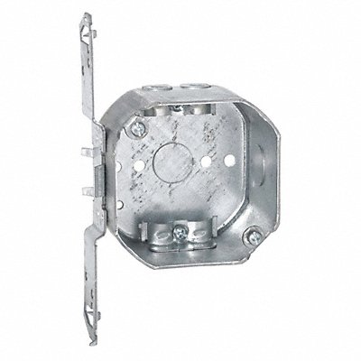 RACO 177 Oct Bx 2-1/8 Dp Ts-Brkt Nm Clmp 1/2 Ko 4