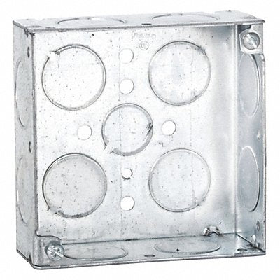 RACO 181 Box 4 Sq Welded 1-1/2 Deep 1/2-3/4 Ko
