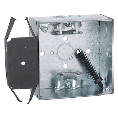 RACO 243 Box 4 SQ 2-1/8 Deep Box-Loc Mc-Clamps