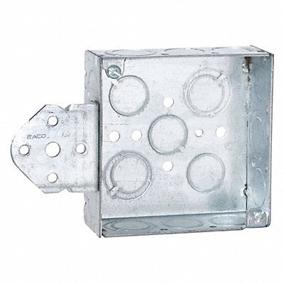 RACO 193 Box 4 SQ Weld 1-1/2 Dp B-Brkt 1/2-3/4