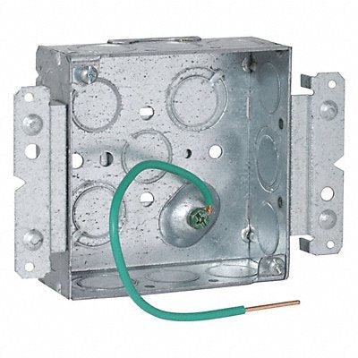RACO 189M Box 4 SQ 1-1/2 Dp Mbrkt Pgtal 1/2-3/4