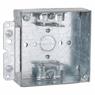 RACO 213HWP Box Sq 1-1/2 D Mc-Clp Hbrkt 1/2-3/4 4