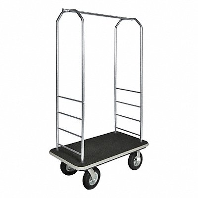 CSL 2099GY010BLK Bellman Cart Stnlss Steel Black Carpet