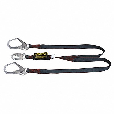 HONEYWELL MILLER 8798KRZ76FTBK Shock-Absorbing Lanyard Black