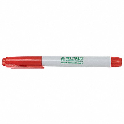 CELLTREAT 229408 Tube Marker Fine Red PK5