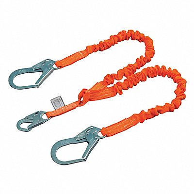 HONEYWELL MILLER T5122SSZ76FTAF Shock-Absorbing Lanyard Orange