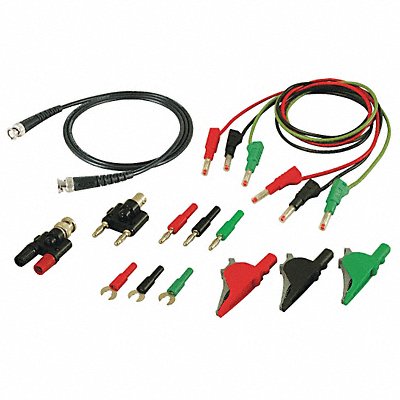 B K PRECISION CC545 Test Leads Kit Red/Black/Green Silicone