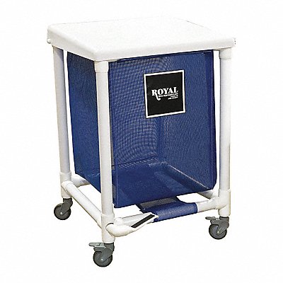 ROYAL BASKET TRUCKS G35BBXH1F3ULN Free Standing Hamper Blue