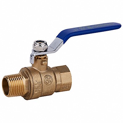 GRAINGER GMBB25 Manual 2-Way Ball Valve NPT Brass