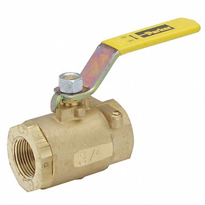 GRAINGER XV502P12 Manual 2-Way Ball Valve NPT Brass