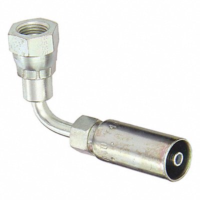 KURT FBSPX900404 Crimp Fitting 90 Degrees Elbow 1/4 ID