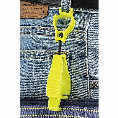 GLOVE GUARD 1939HVYW Glove Guard Clip High Vis Yellow Blank