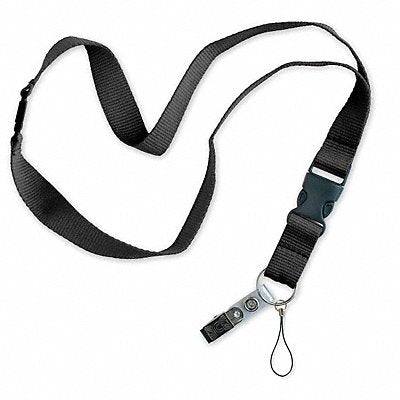 LUCKY LINE PRODUCTS 6412005 Key Accessory Lanyard Black PK5