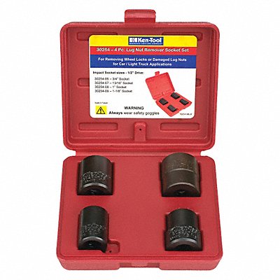 KEN-TOOL 30254 Lug Nut Remover Socket Set