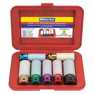 KEN-TOOL 30259 Thin-Wall Impact Socket Set