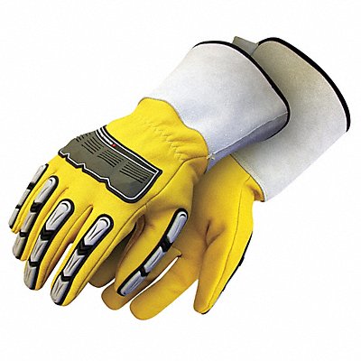 BDG 20110696L PR Leather Gloves Goatskin Palm L