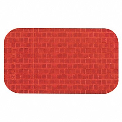 INCOM MANUFACTURING RR250RD Floor Tape Red 2inx3.5in Rectangle PK50