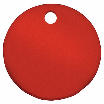 C.H. HANSON 43013 Blank Tag Aluminum 2in H 2in W Red PK5