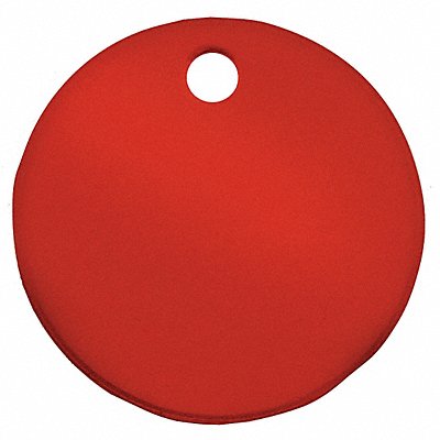 C.H. HANSON 43018 Blank Tag Aluminum 3in H 3in W Red PK5