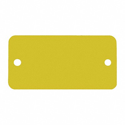 C.H. HANSON 43047 Blank Tag Aluminum 2in H 4in W Gold PK5