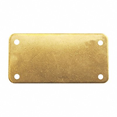 C.H. HANSON 43057 Blank Tag Brass 2in H 6in W PK5