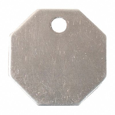 C.H. HANSON 43131 Blank Tag SS 1 1/4in H 1 1/4in W PK25