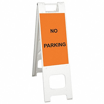 GRAINGER 150WHLGK1093OBEG Barricade Sign No Parking 45 in H