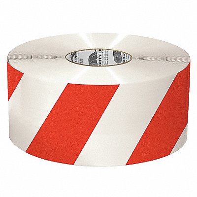 MIGHTY LINE 6RWCHVRED Floor Tape Red/White 6 inx100 ft Roll
