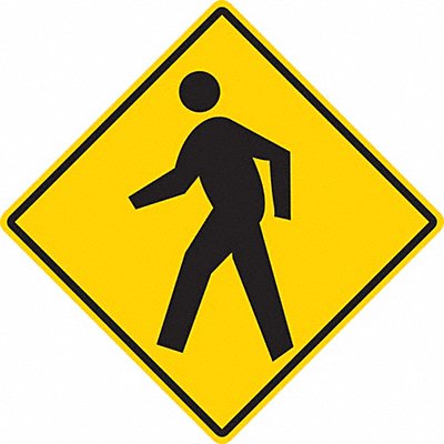 MIGHTY LINE PEDESTRIAN16 Floor Sign 16 in x 16 in